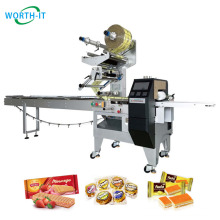 Servo Control Vegetable wrapping machine Horizontal bar flow packing machine pillow horizontal packaging machine line